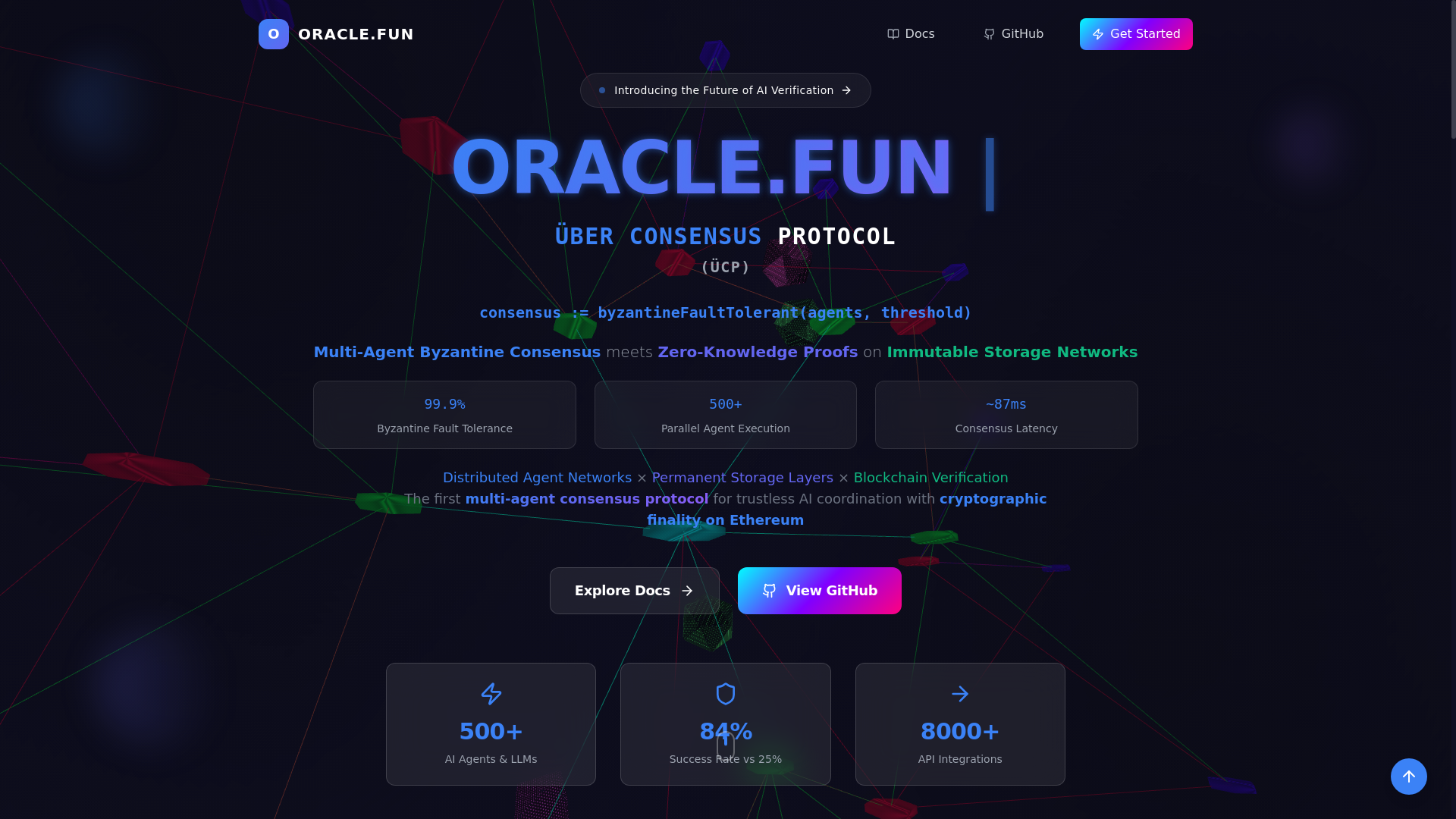 website screenshot of https://oracle-fun.pages.dev/