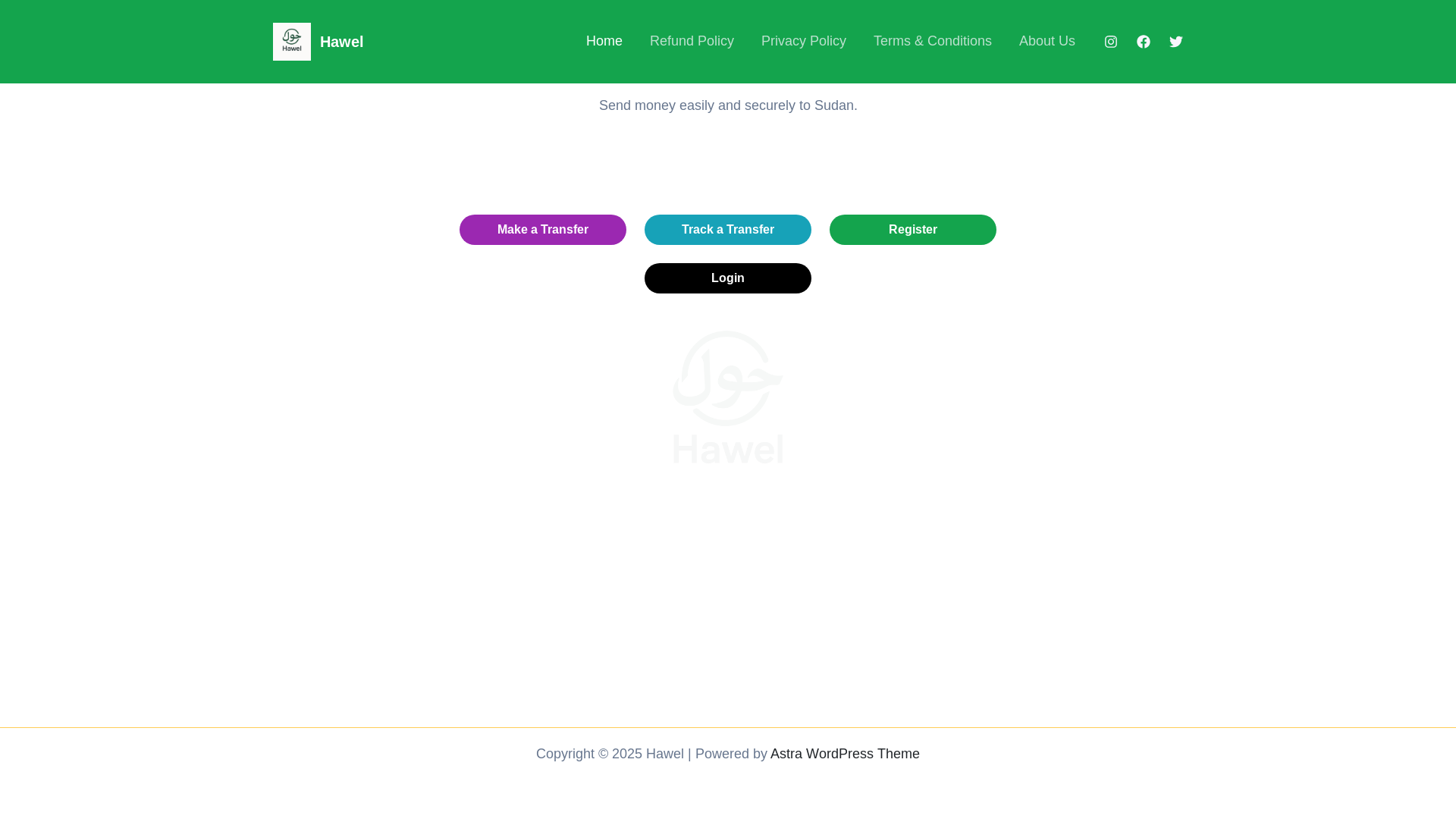 website screenshot of https://hawelmoney.com/