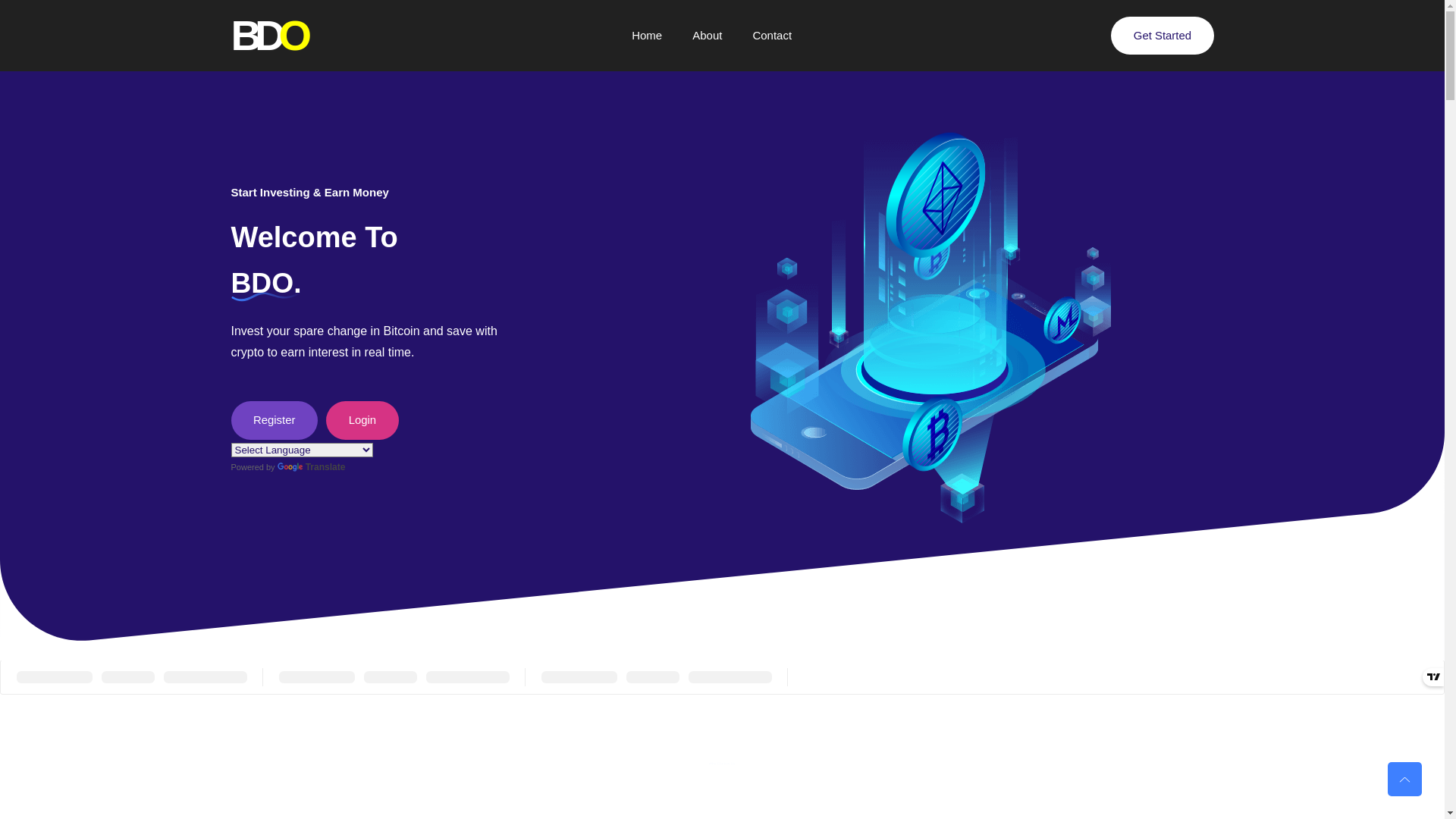 website screenshot of https://bdo.bittrades.xyz/