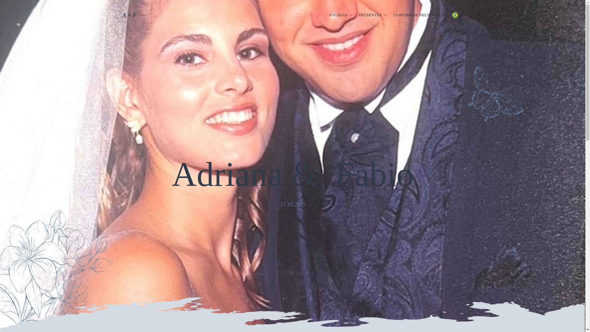 website screenshot of https://adrianaefabio2025.com.br/