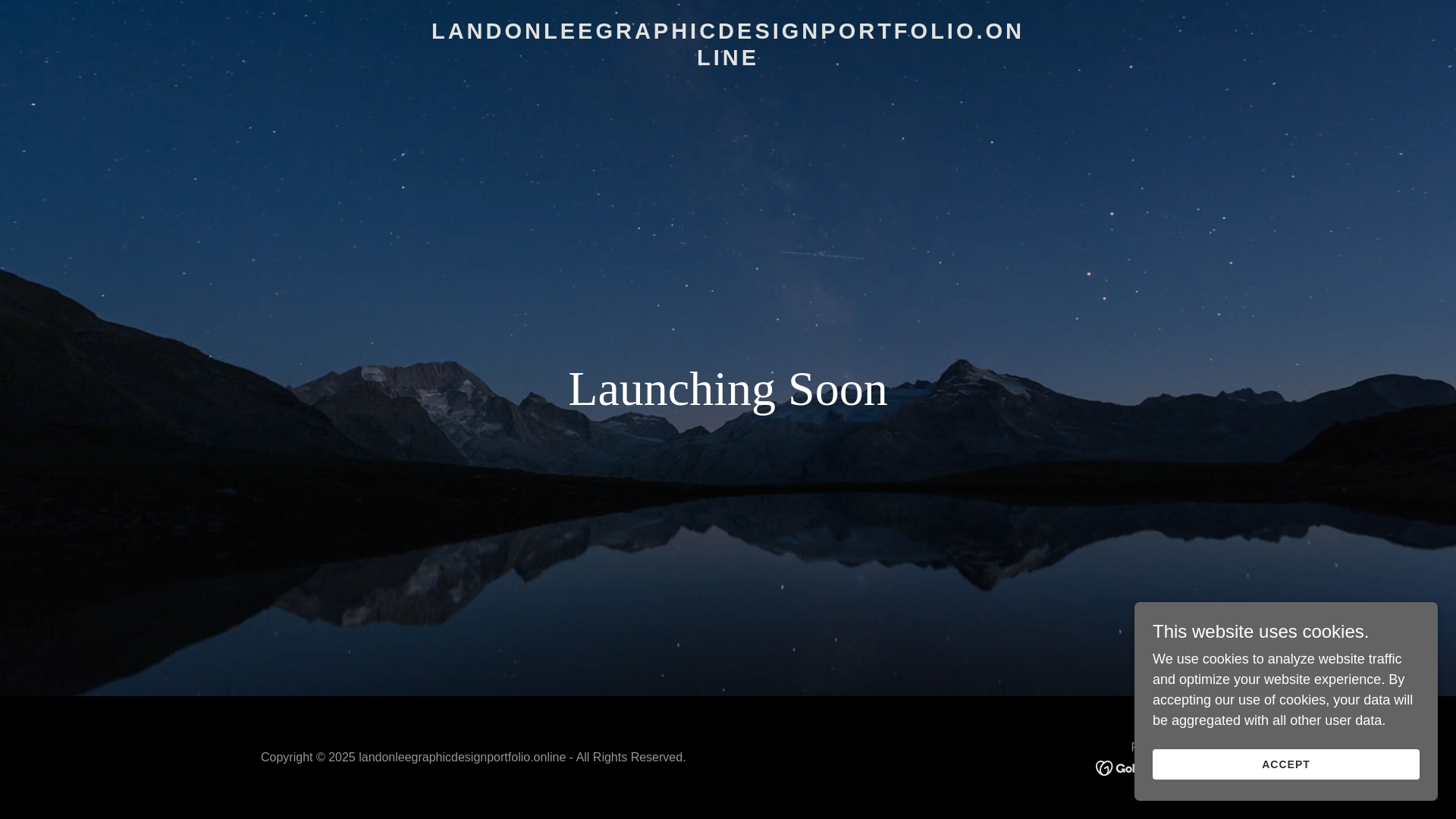 website screenshot of https://landonleegraphicdesignportfolio.online/