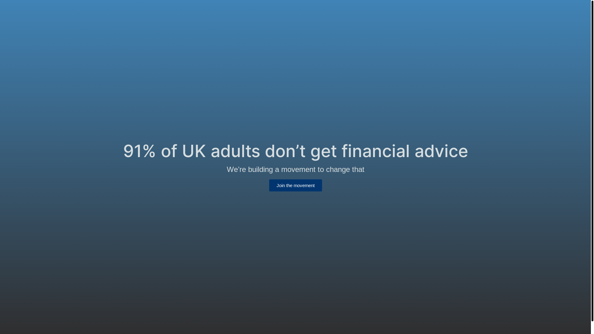 website screenshot of https://the91percent.co.uk/