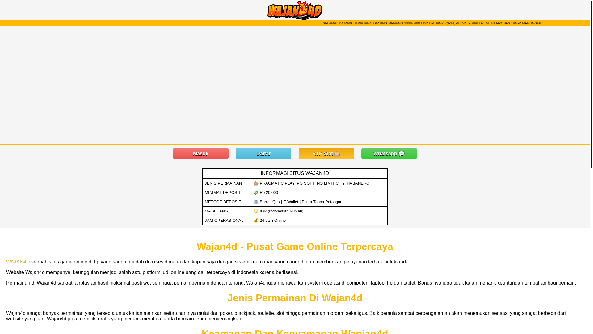 website screenshot of https://wajanasli.pages.dev/