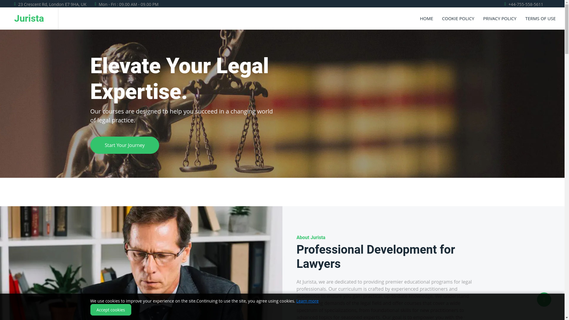 website screenshot of https://juristastaf.com/