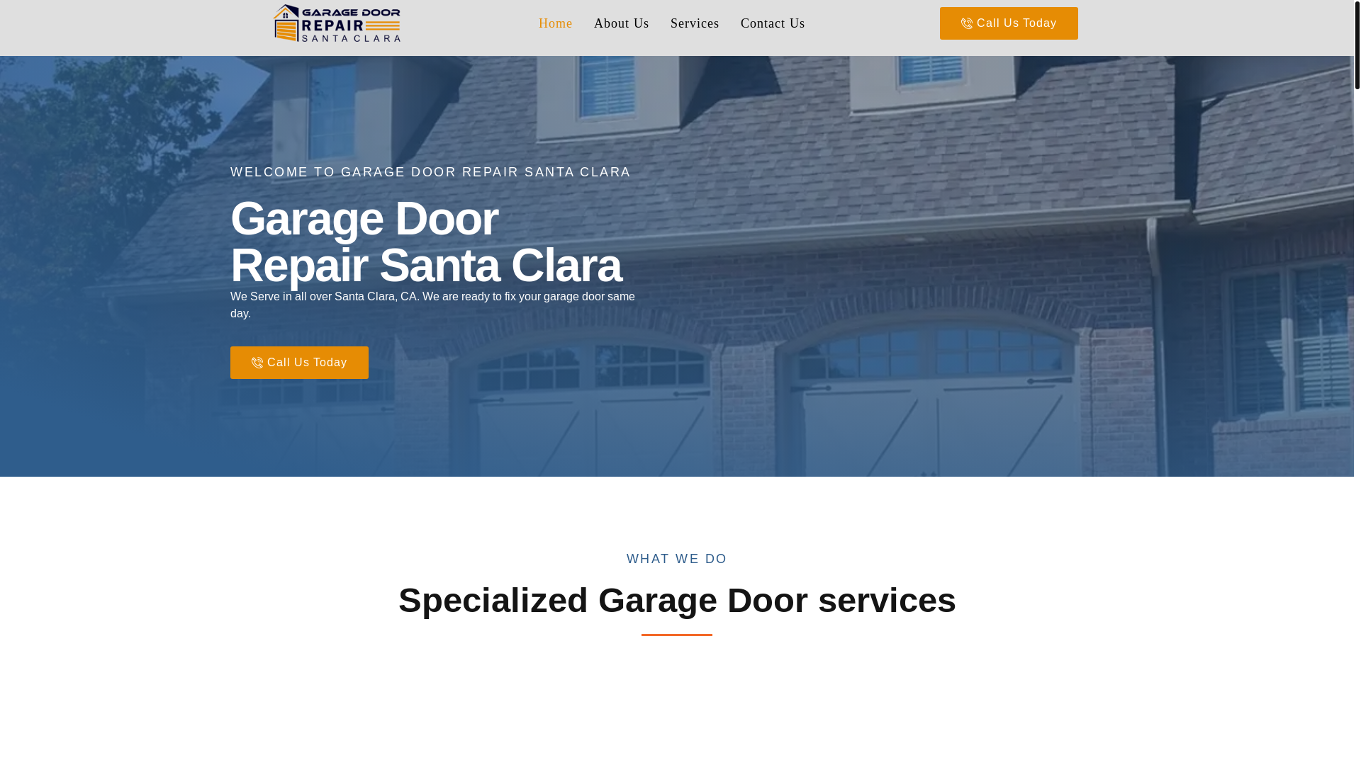 website screenshot of https://garagedoor-repairsantaclara.com/