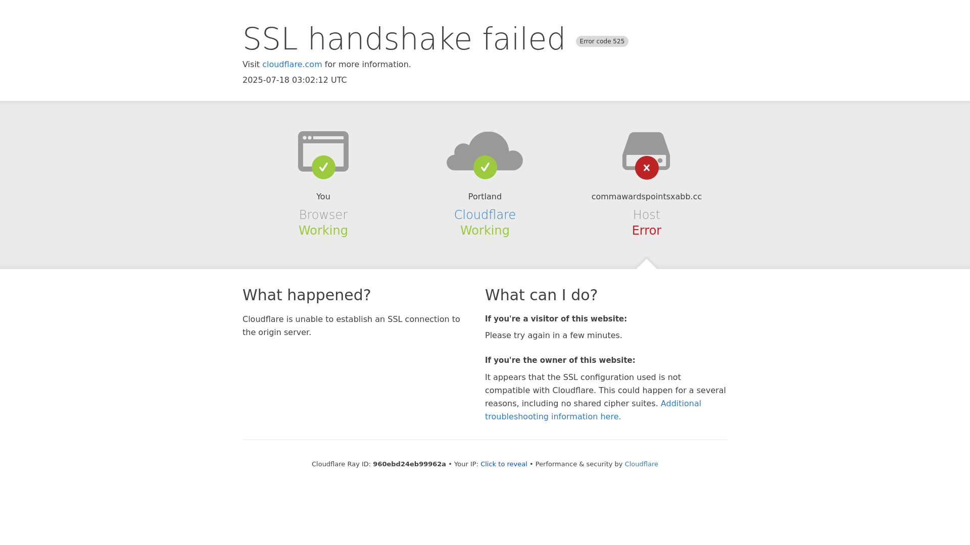 website screenshot of https://commawardspointsxabb.cc/