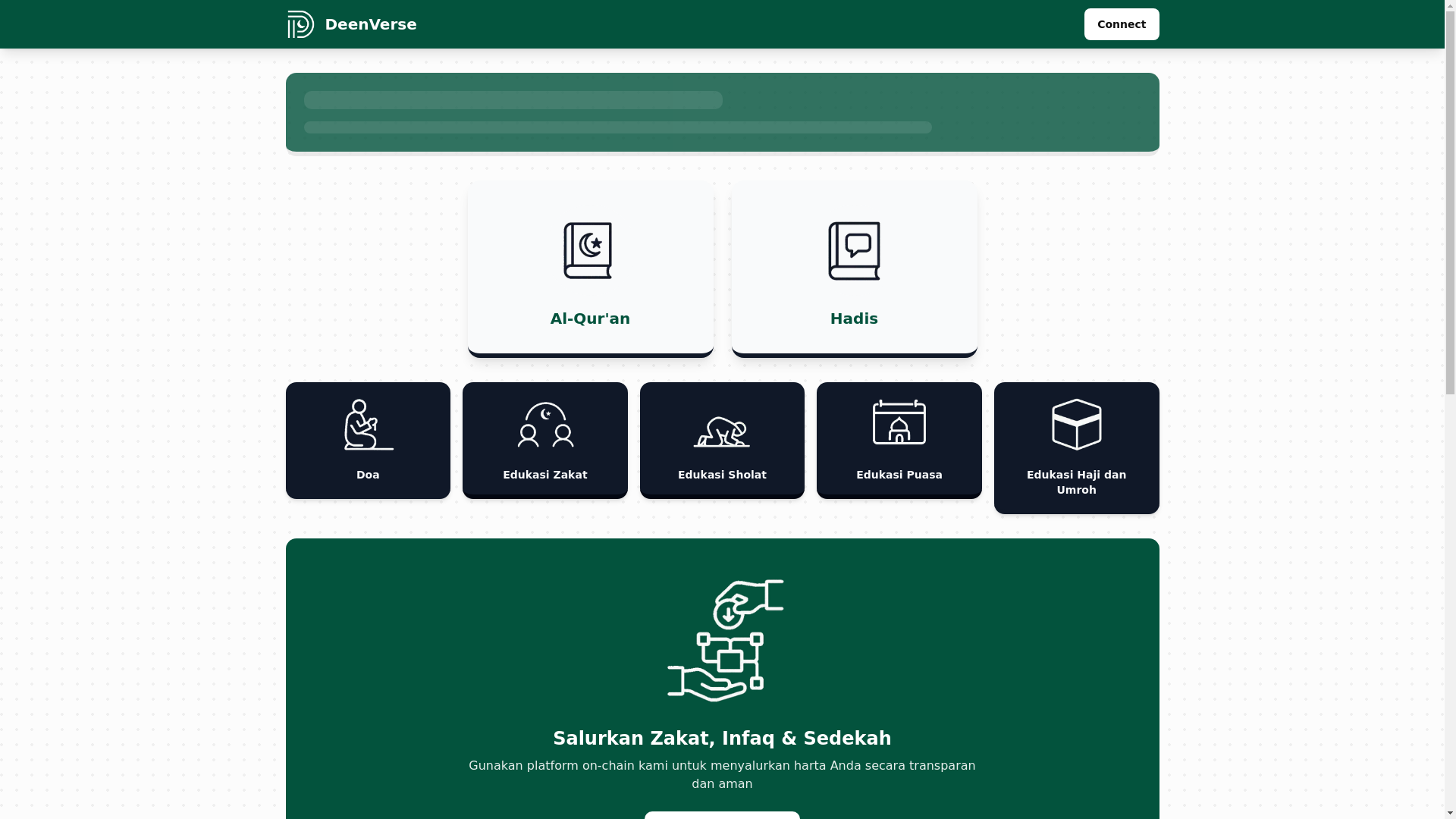 website screenshot of https://deenverse.my.id/