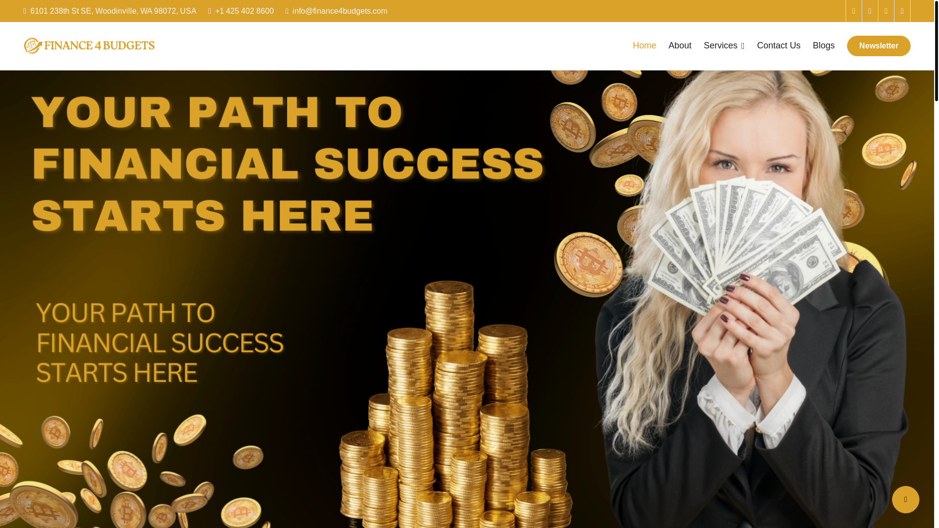 website screenshot of https://finance4budgets.com/