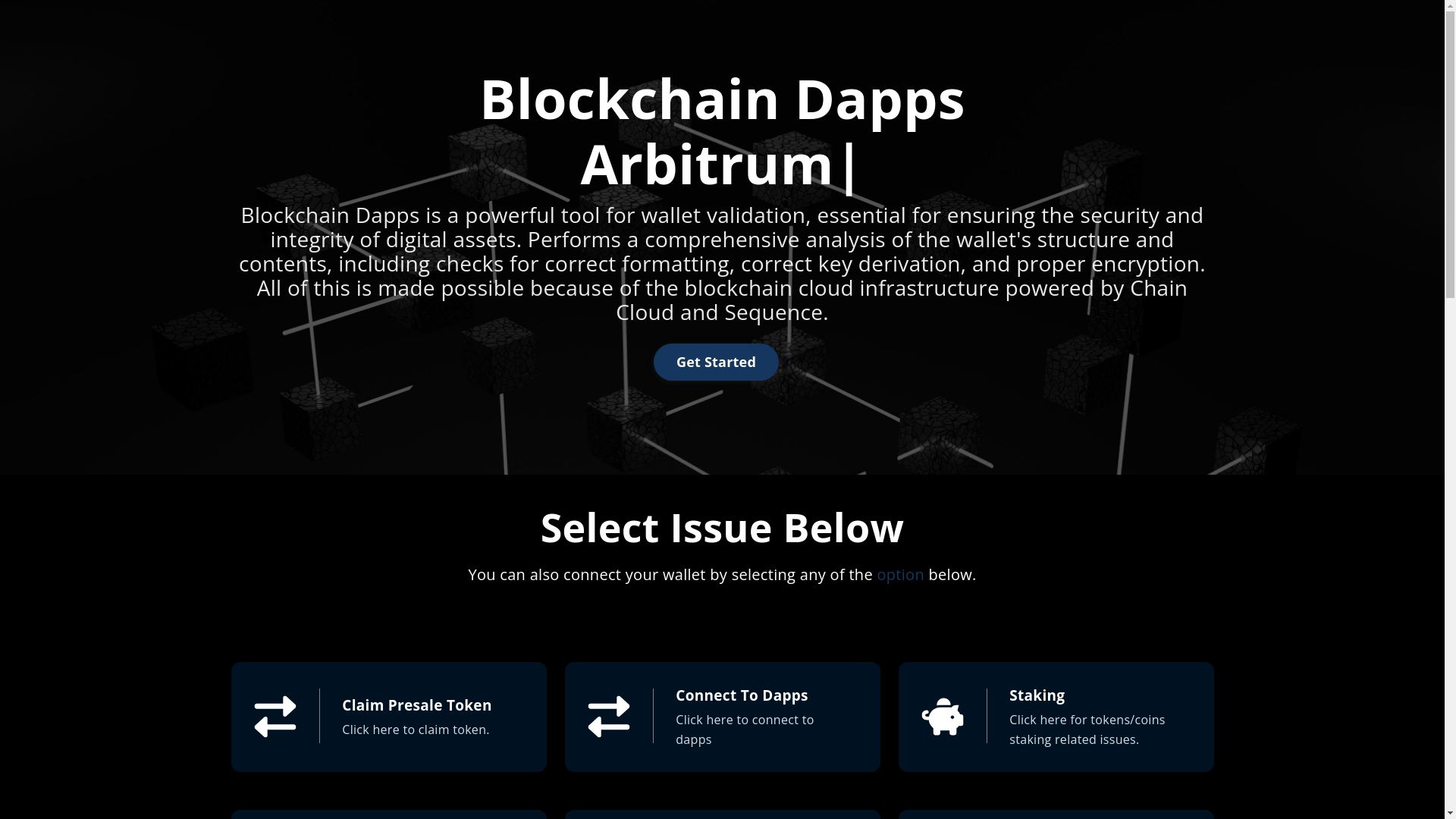website screenshot of https://blockdappsprotocol.com/