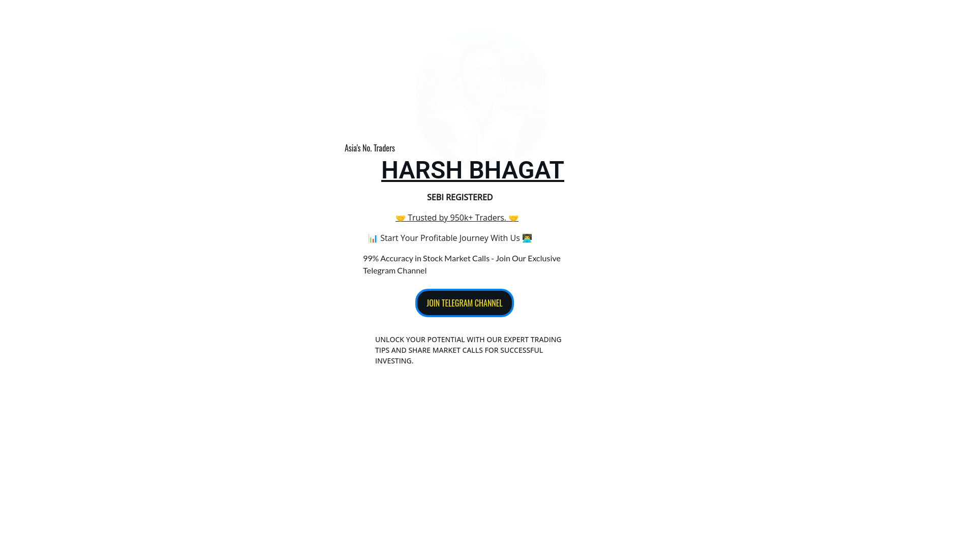 website screenshot of https://officialharsh.online/