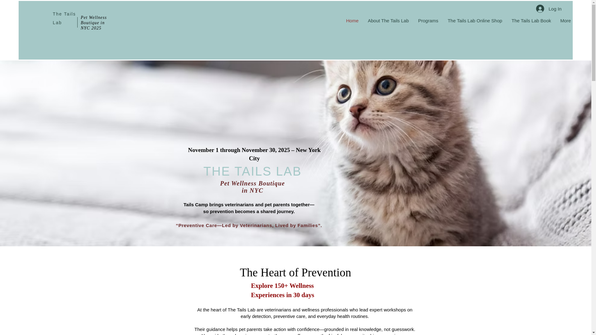website screenshot of https://thetailslab.com/