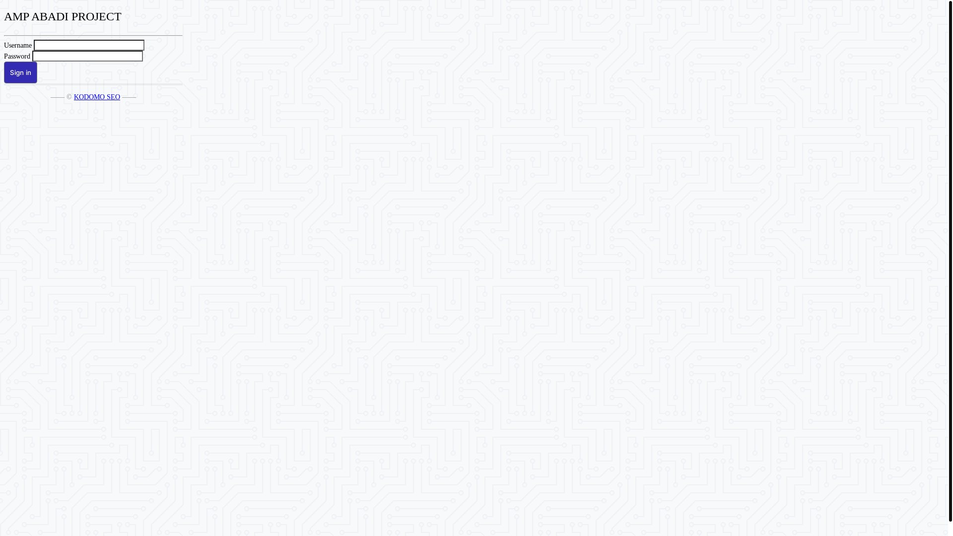 website screenshot of https://ampabadi.com/