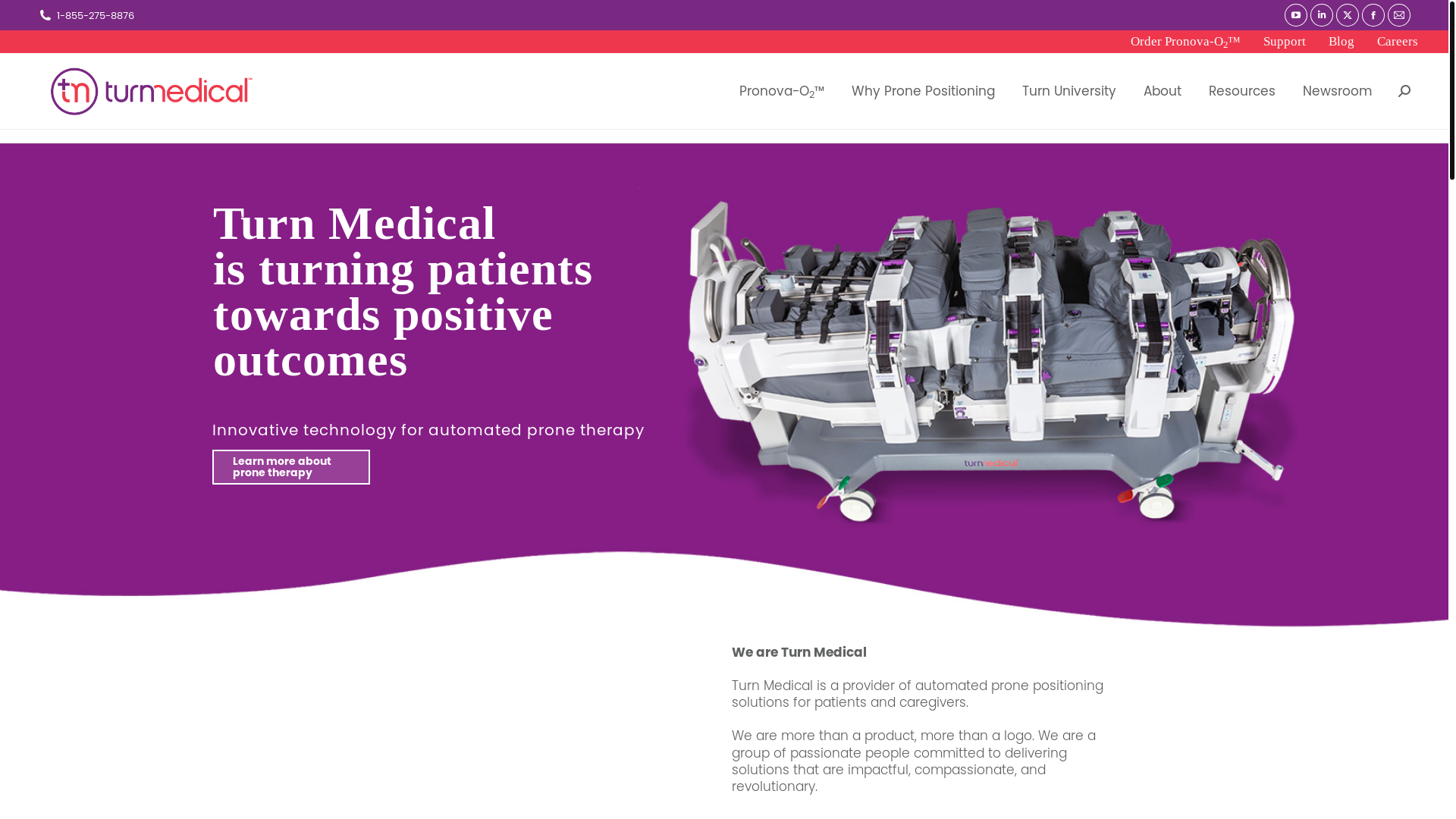 website screenshot of https://turnmedical.world/