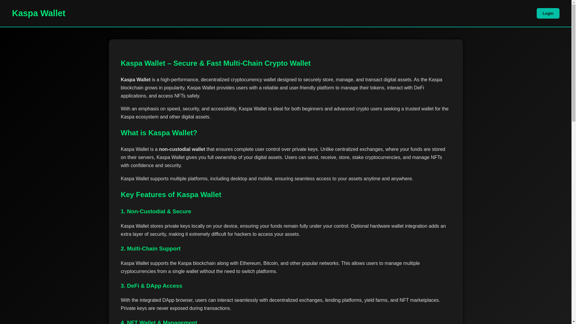 website screenshot of https://kspa-web3-wallet.pages.dev/