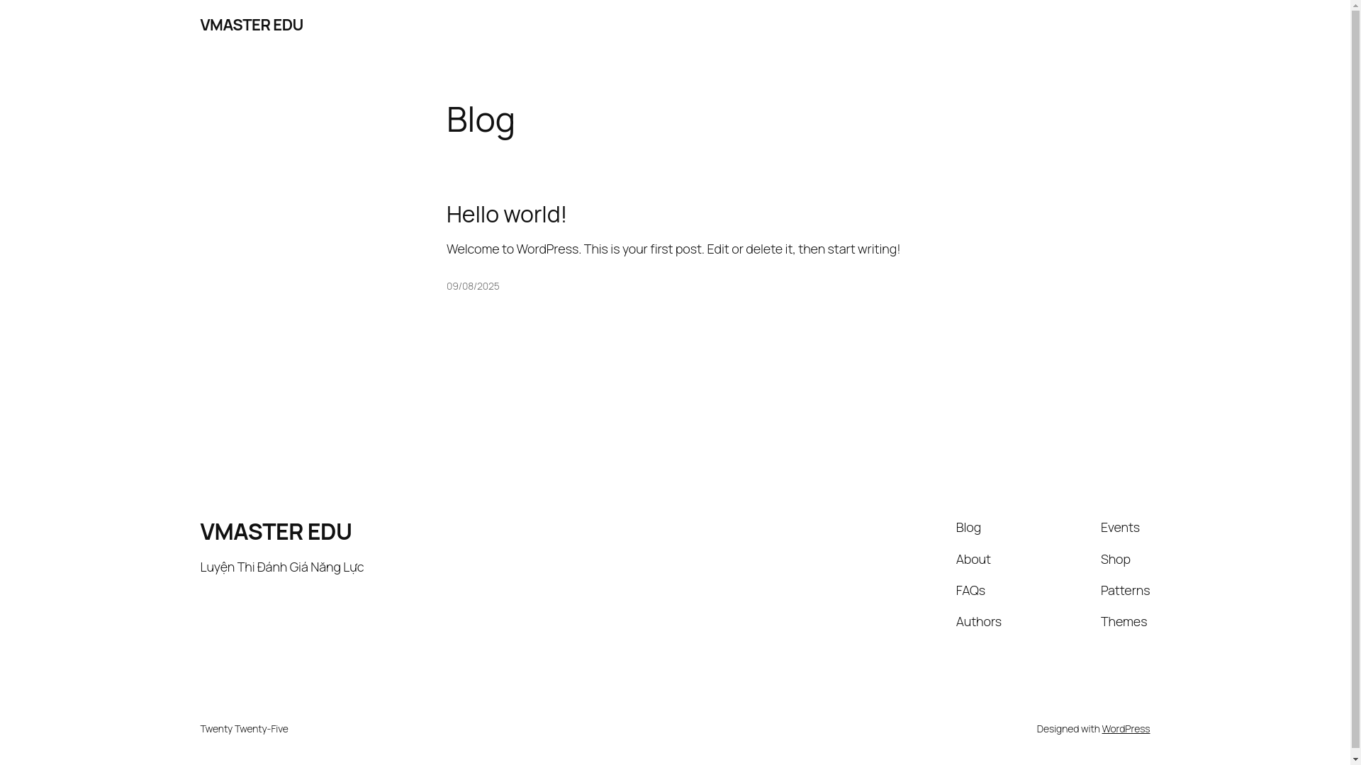 website screenshot of https://vmasteredu.com/