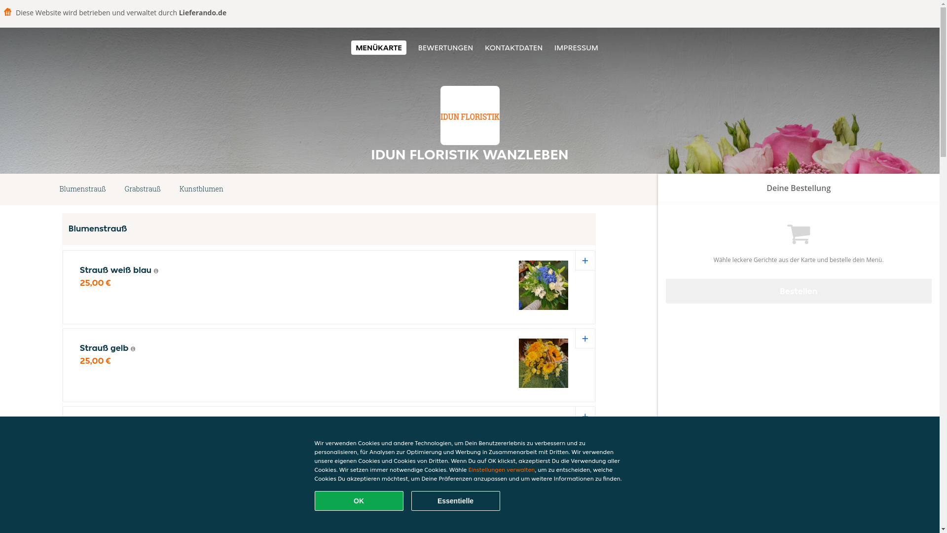 website screenshot of https://idunfloristik-wanzleben-borde.de/