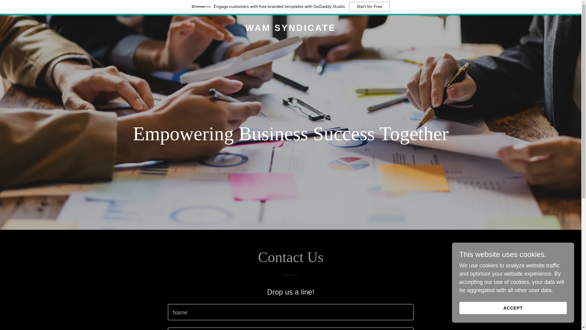 website screenshot of https://wamsyndicate.com/
