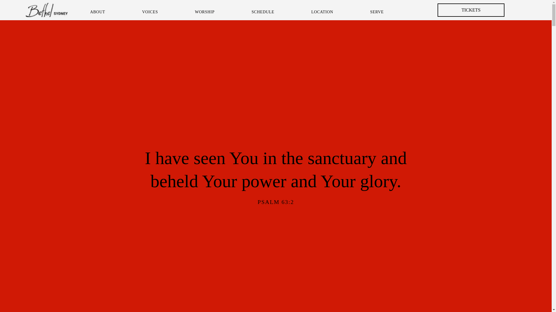 website screenshot of https://bethelsydneyconference.com/