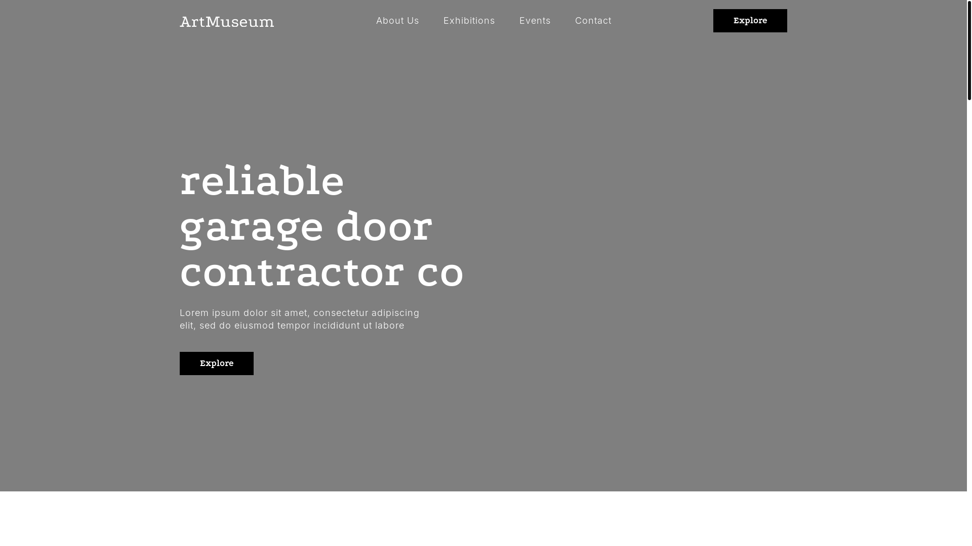 website screenshot of https://reliablegaragedoorcontractorco.com/