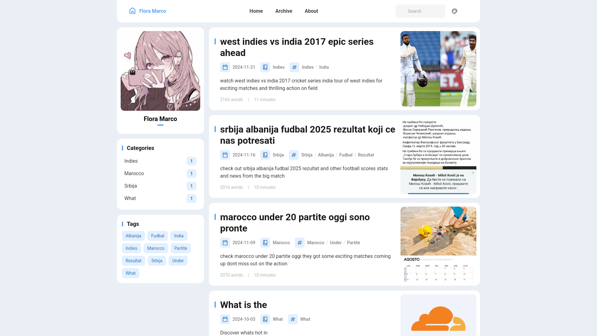 website screenshot of https://flora-marco.pages.dev/