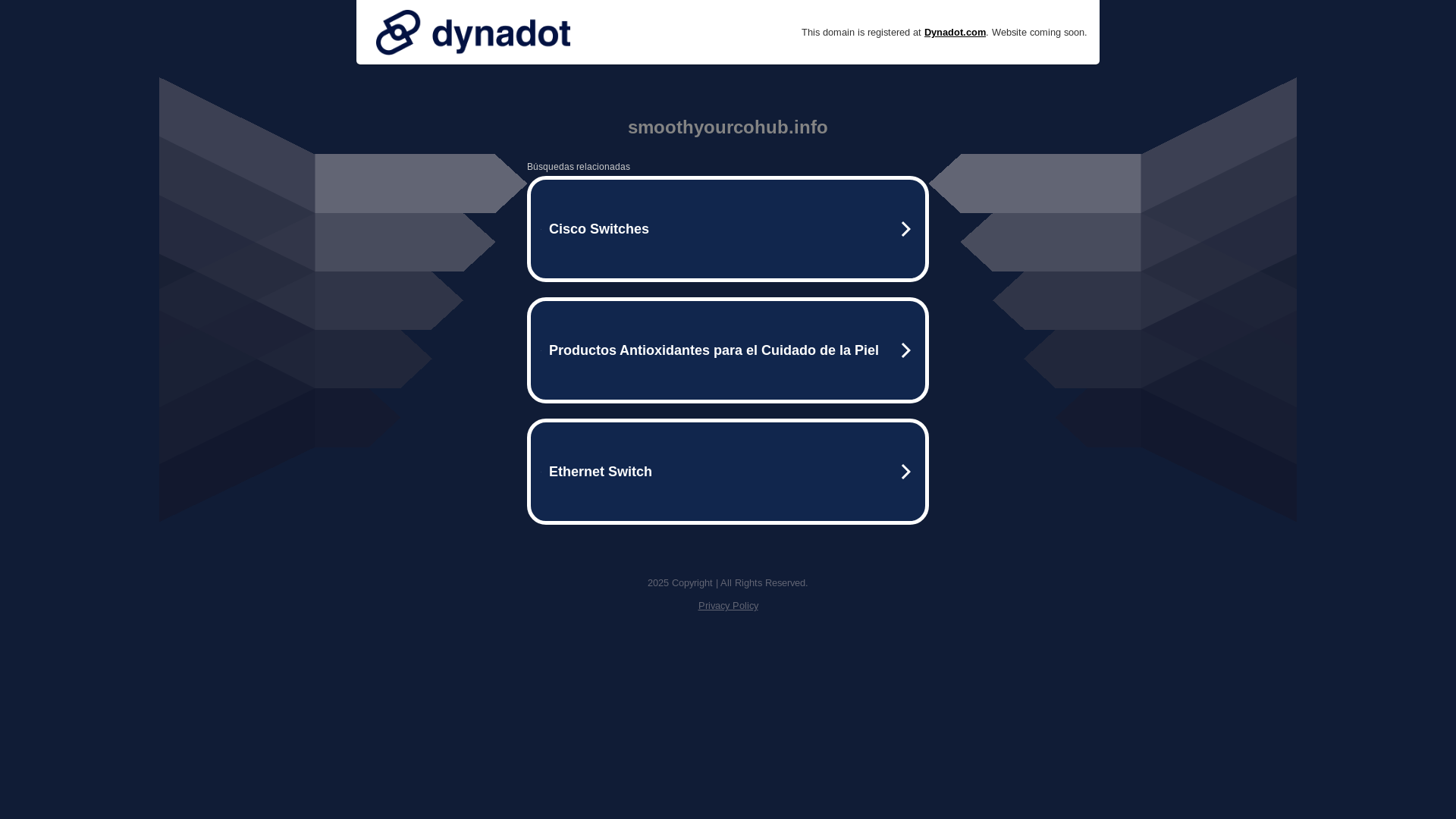 website screenshot of https://smoothyourcohub.info/