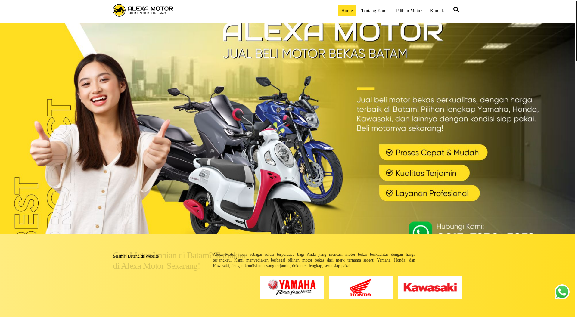 website screenshot of https://alexamotorbatam.web.id/