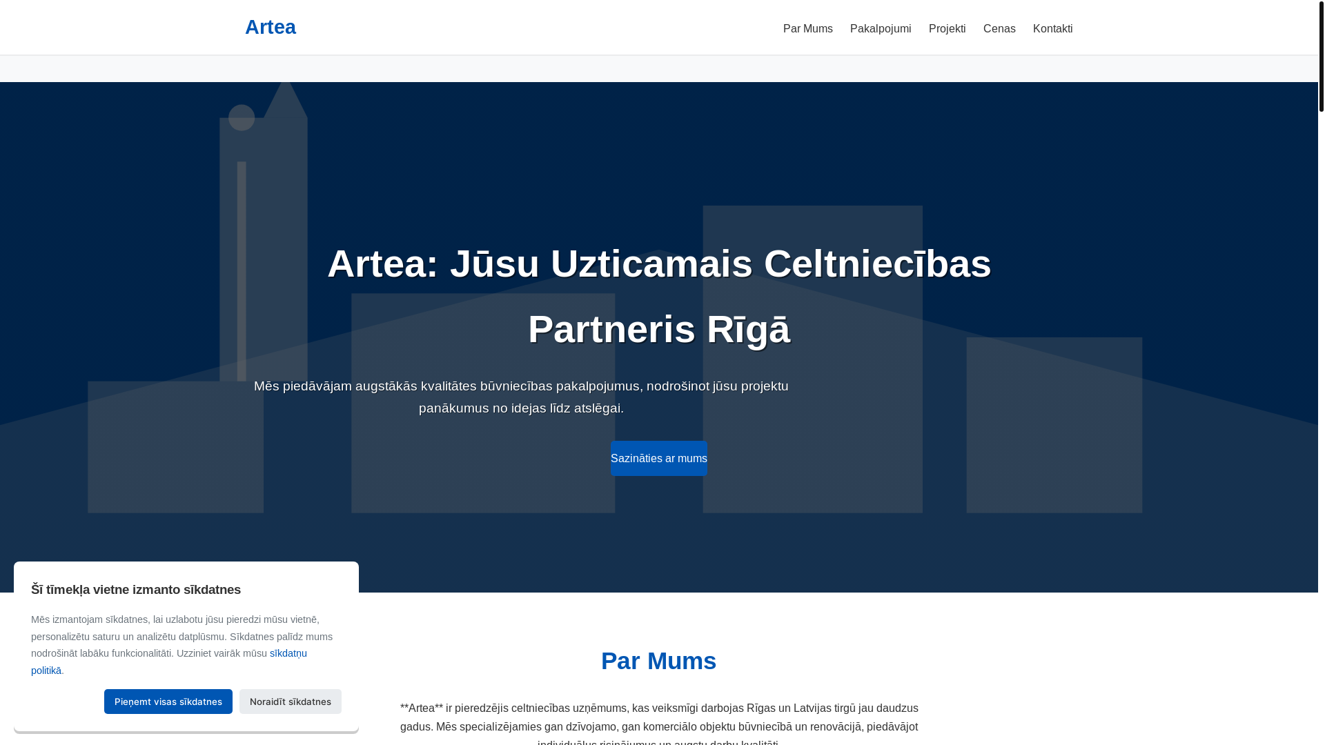 website screenshot of https://artea-app.icu/