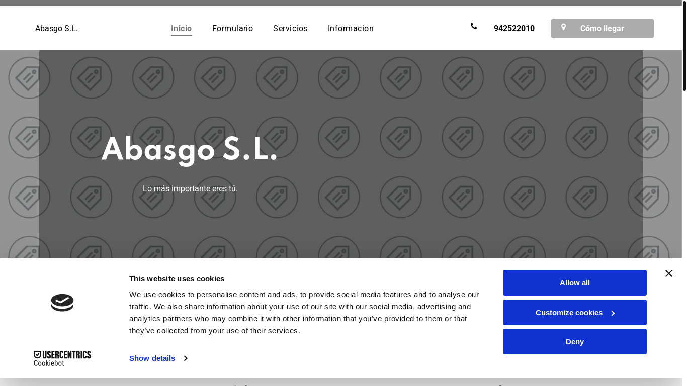 website screenshot of https://metalicasabasgo.es/