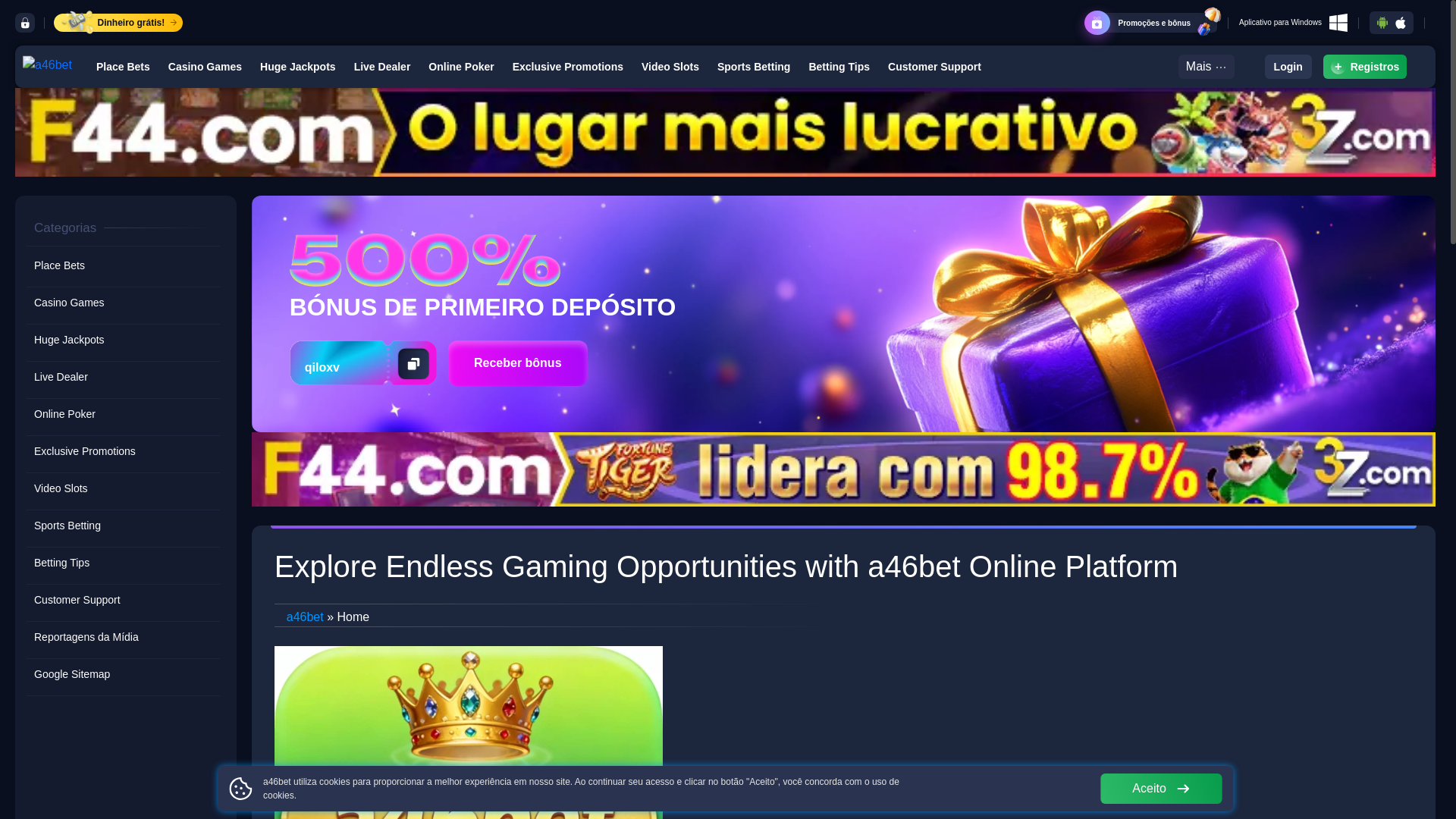 website screenshot of https://a46betapp.com/