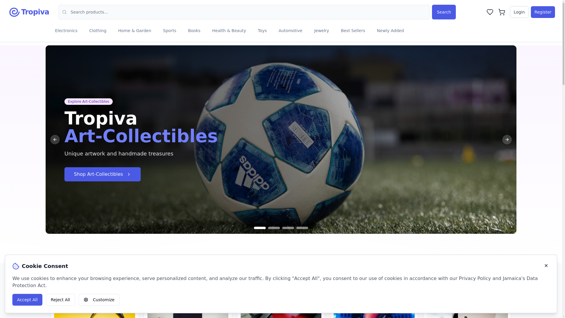 website screenshot of https://tropiva.pages.dev/