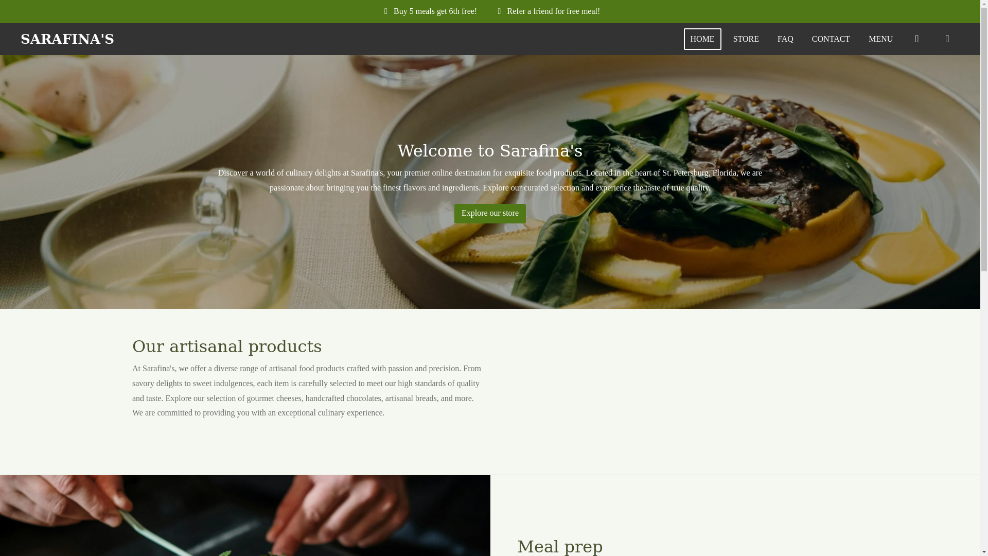 website screenshot of https://sarafinas.net/