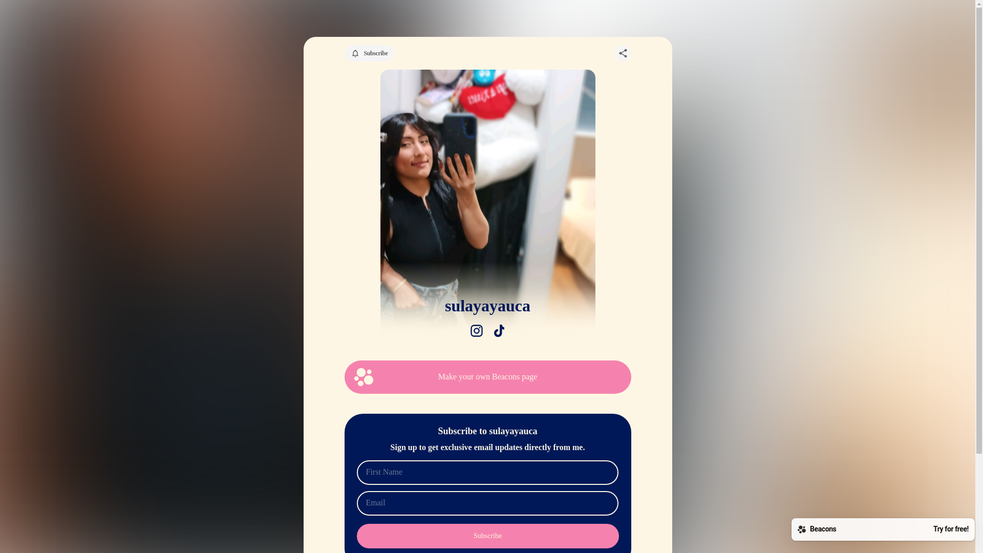 website screenshot of https://sulayayauca.com/