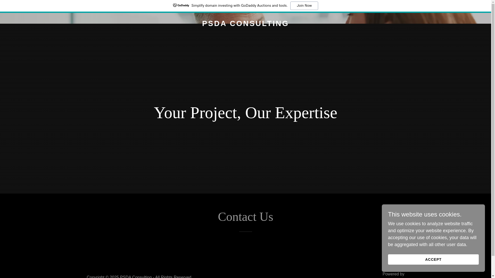 website screenshot of https://psdaconsulting.com/