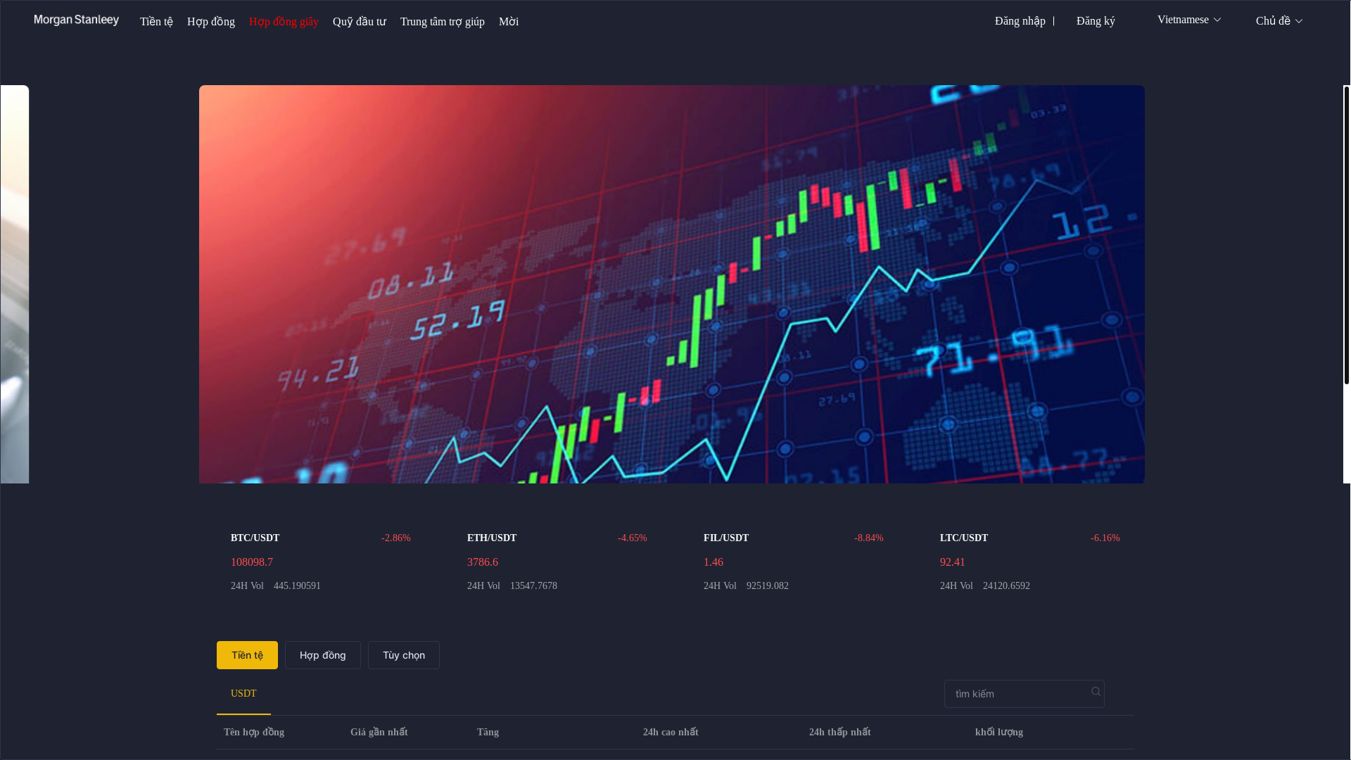 website screenshot of https://morganstalver.com/