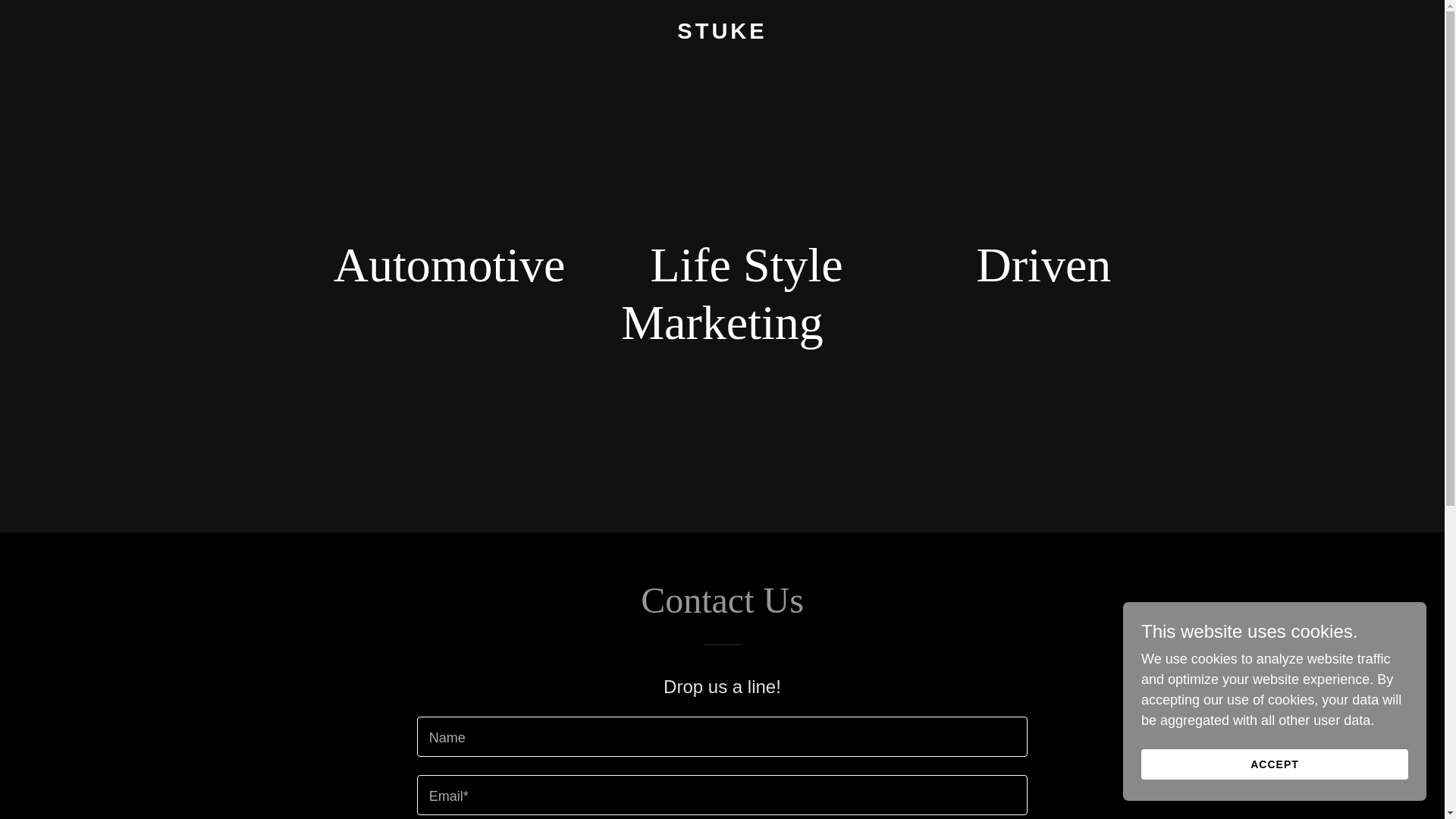 website screenshot of https://stuke.co/