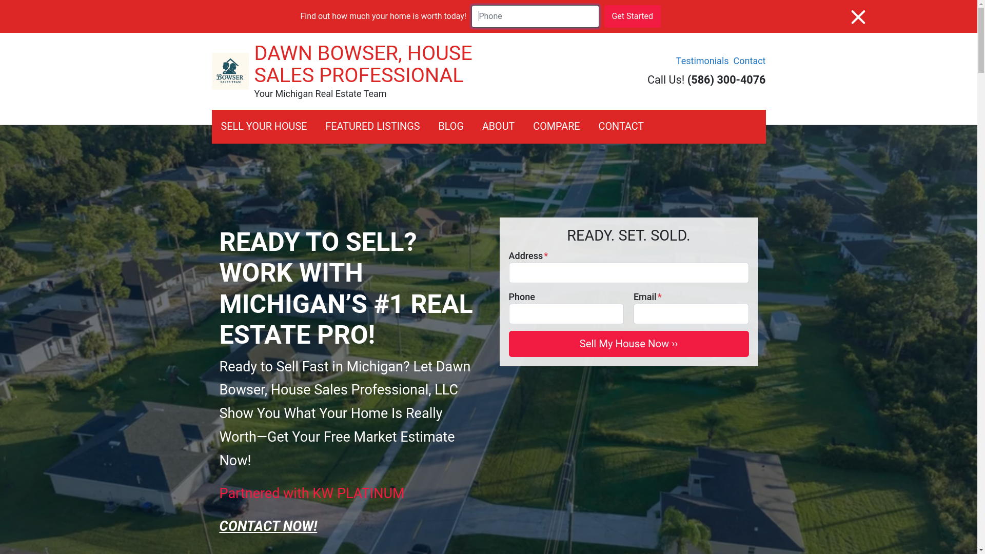 website screenshot of https://bowserhometeam.com/