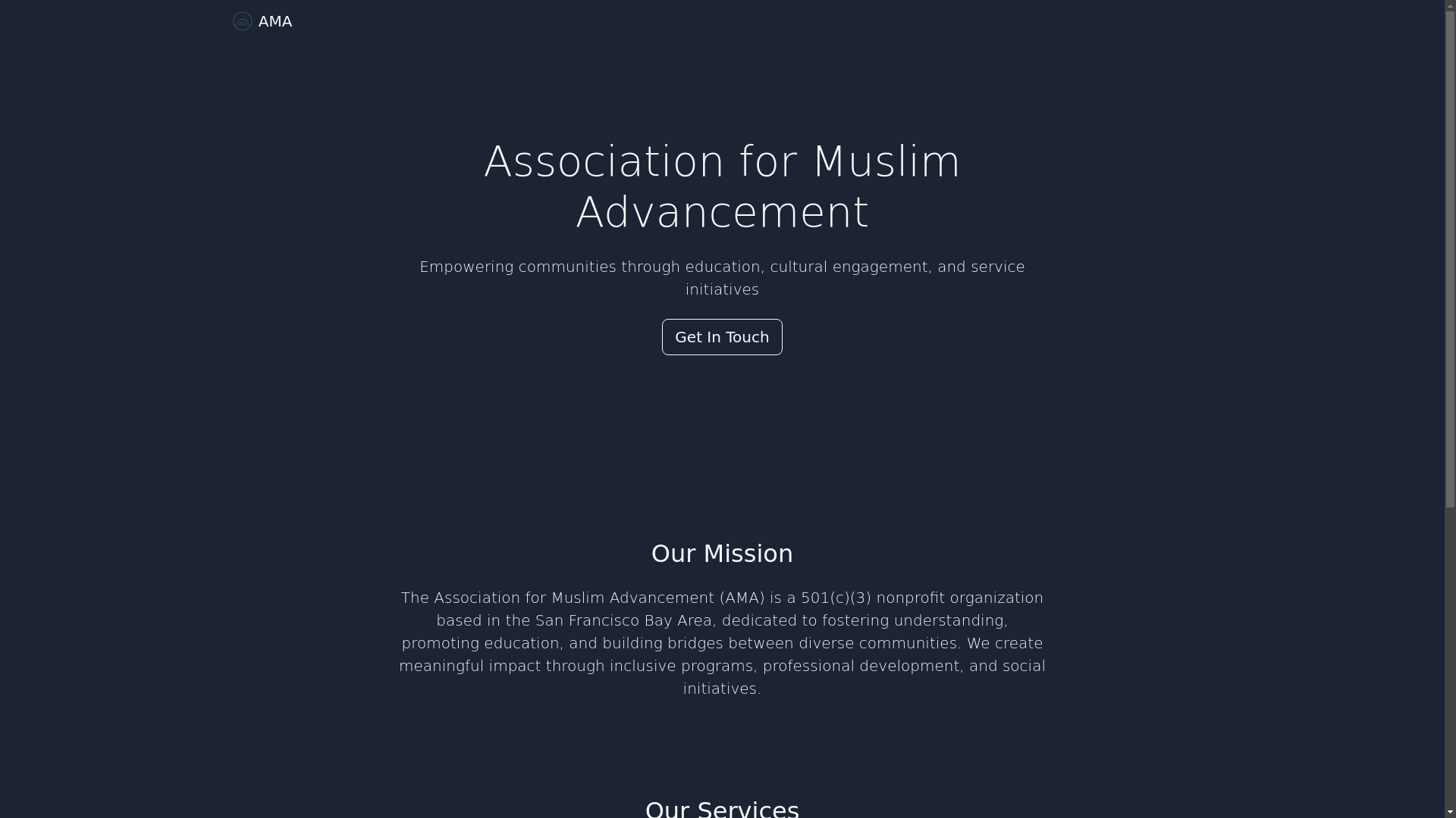 website screenshot of https://ama-home.pages.dev/