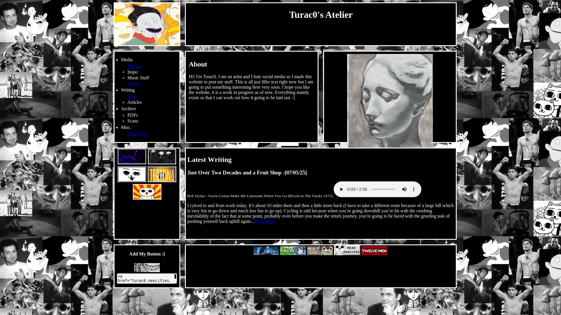 website screenshot of http://turac0.neocities.org/