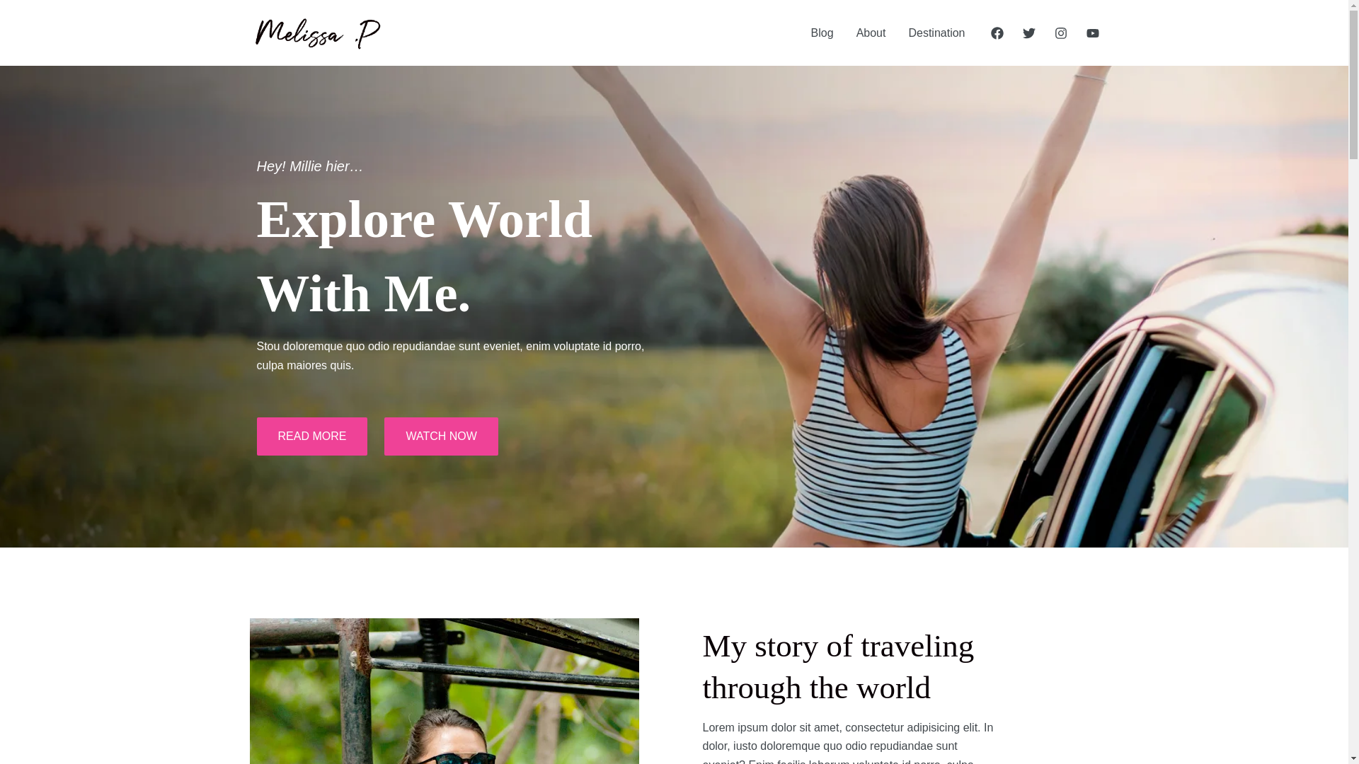 website screenshot of https://milliemuisje.nl/