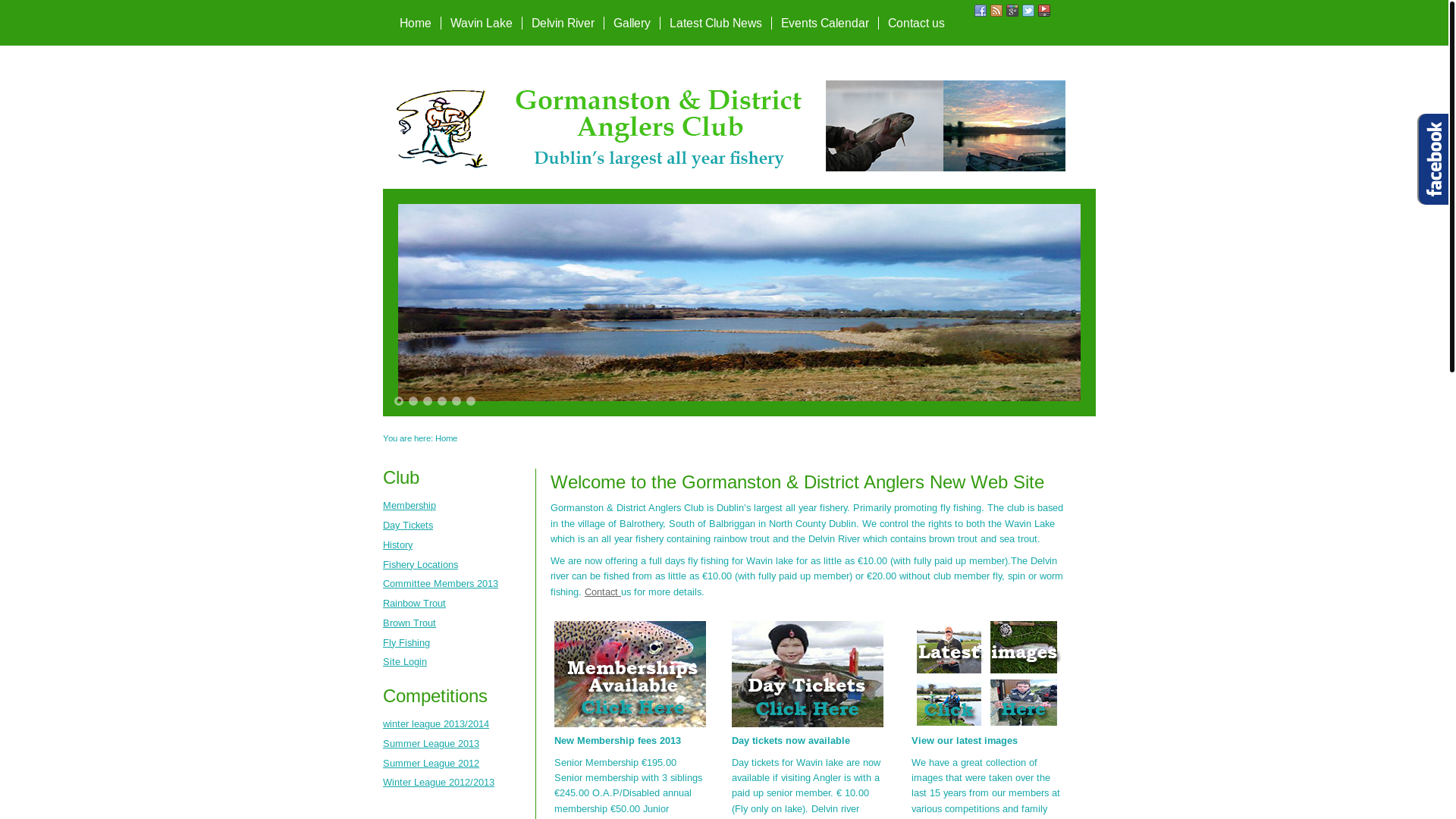 website screenshot of https://gormanstonanglers.pages.dev/