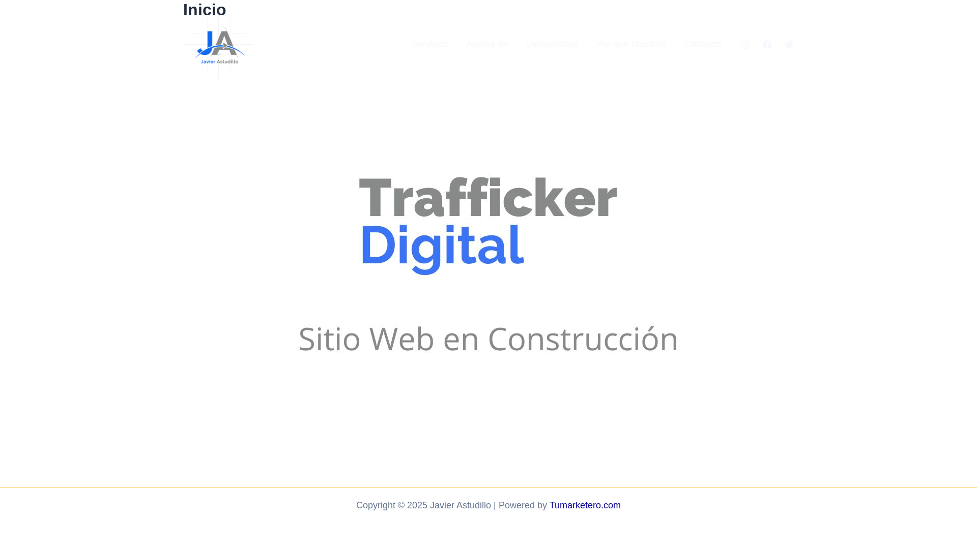 website screenshot of https://javierastudillo.mx/
