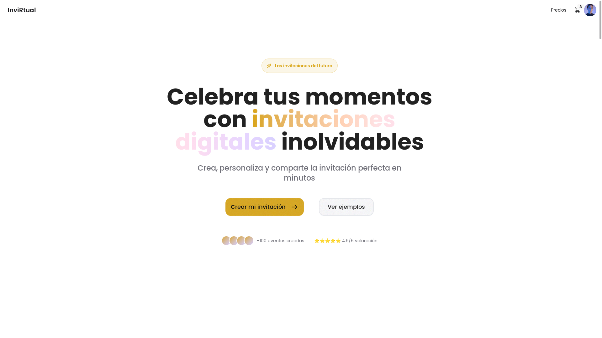 website screenshot of https://invirtual-frontend.pages.dev/