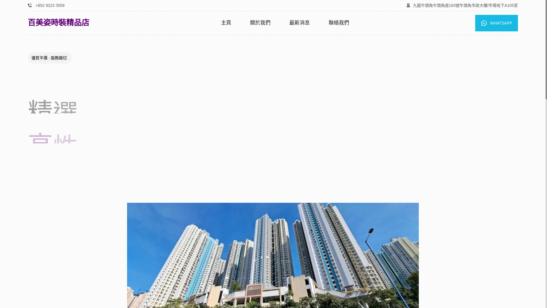 website screenshot of https://pakmeichi.com.hk/