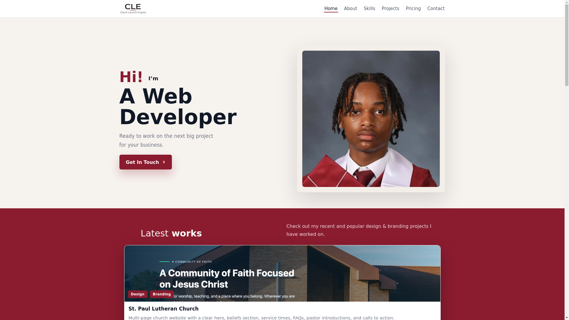 website screenshot of https://clelaunch.com/