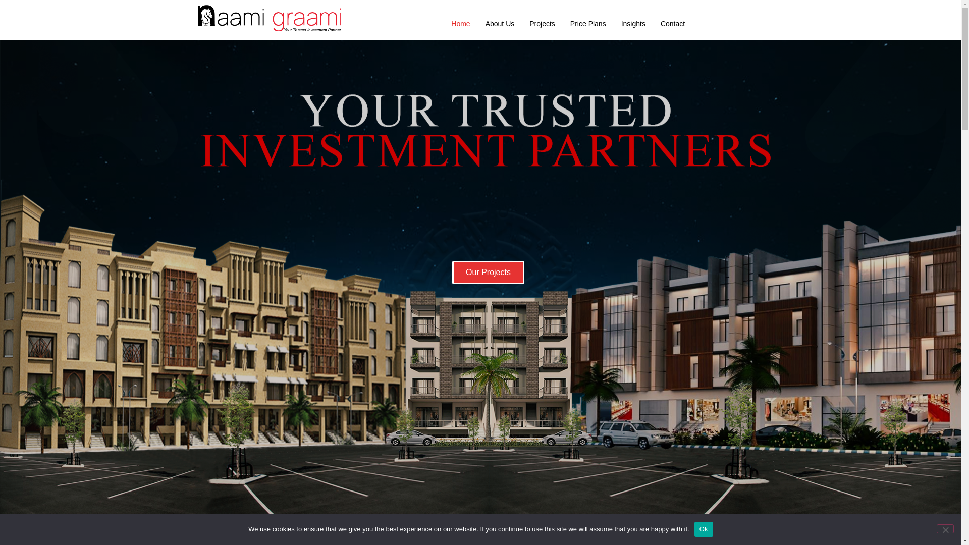 website screenshot of https://naamigraami.pk/