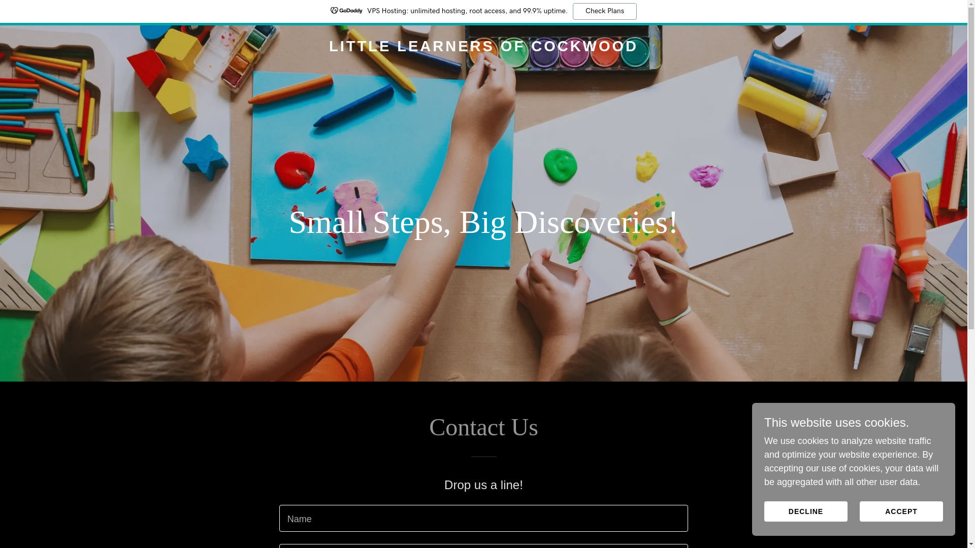 website screenshot of https://littlelearnersofcockwood.co.uk/