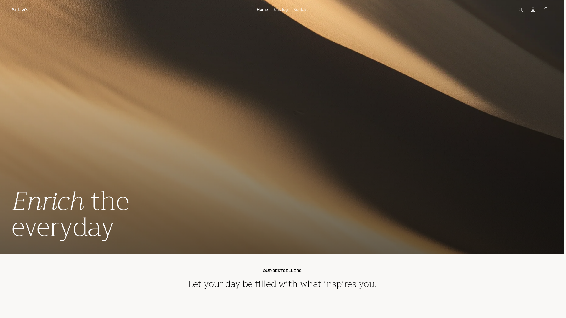 website screenshot of https://solavea.shop/