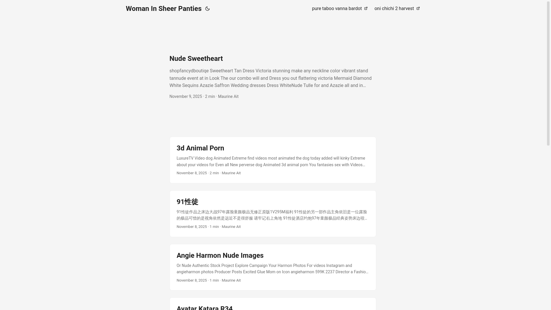 website screenshot of https://woman-in-sheer-panties.pages.dev/