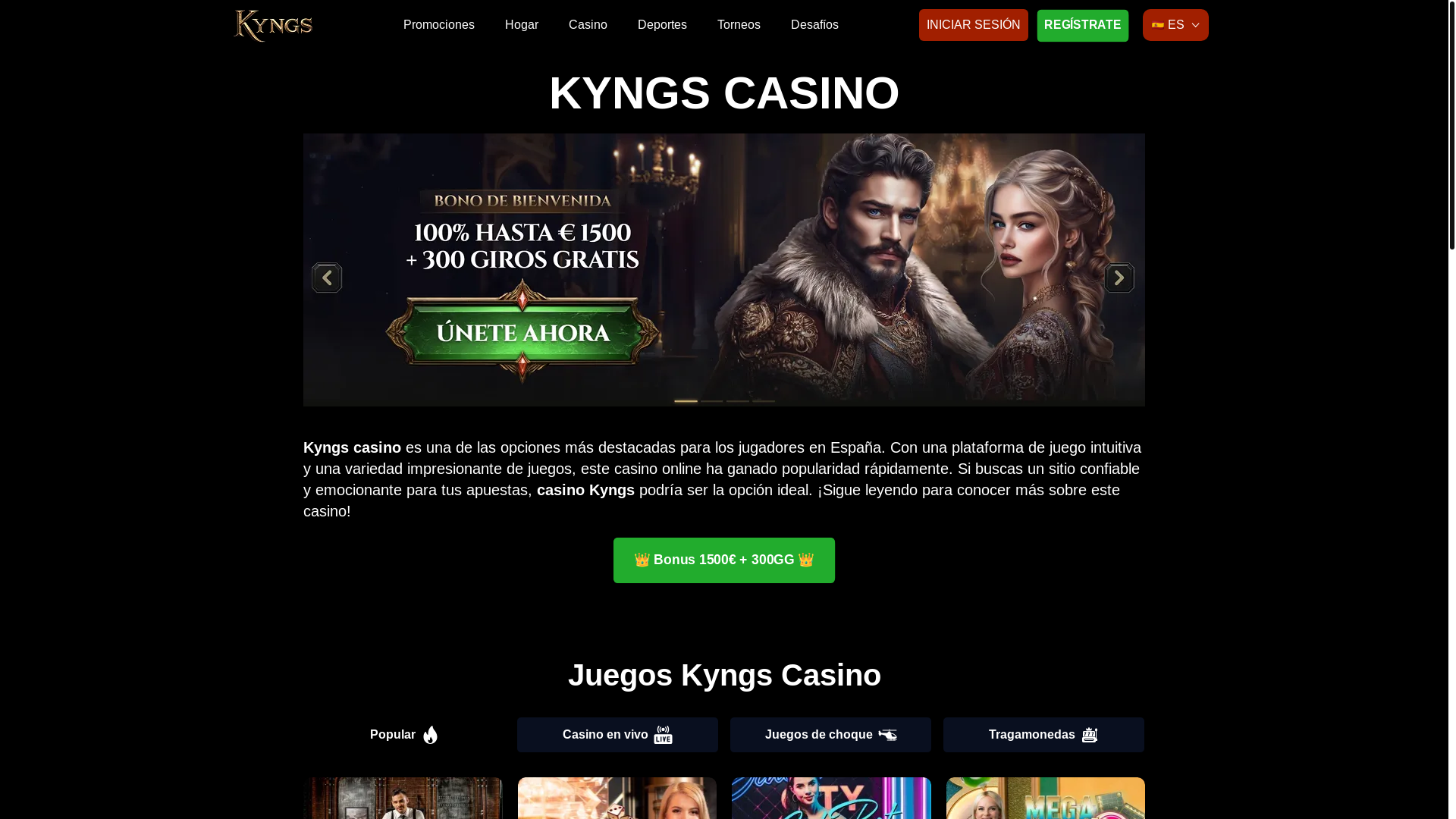 website screenshot of https://kyngcasino-es-4928.pages.dev/