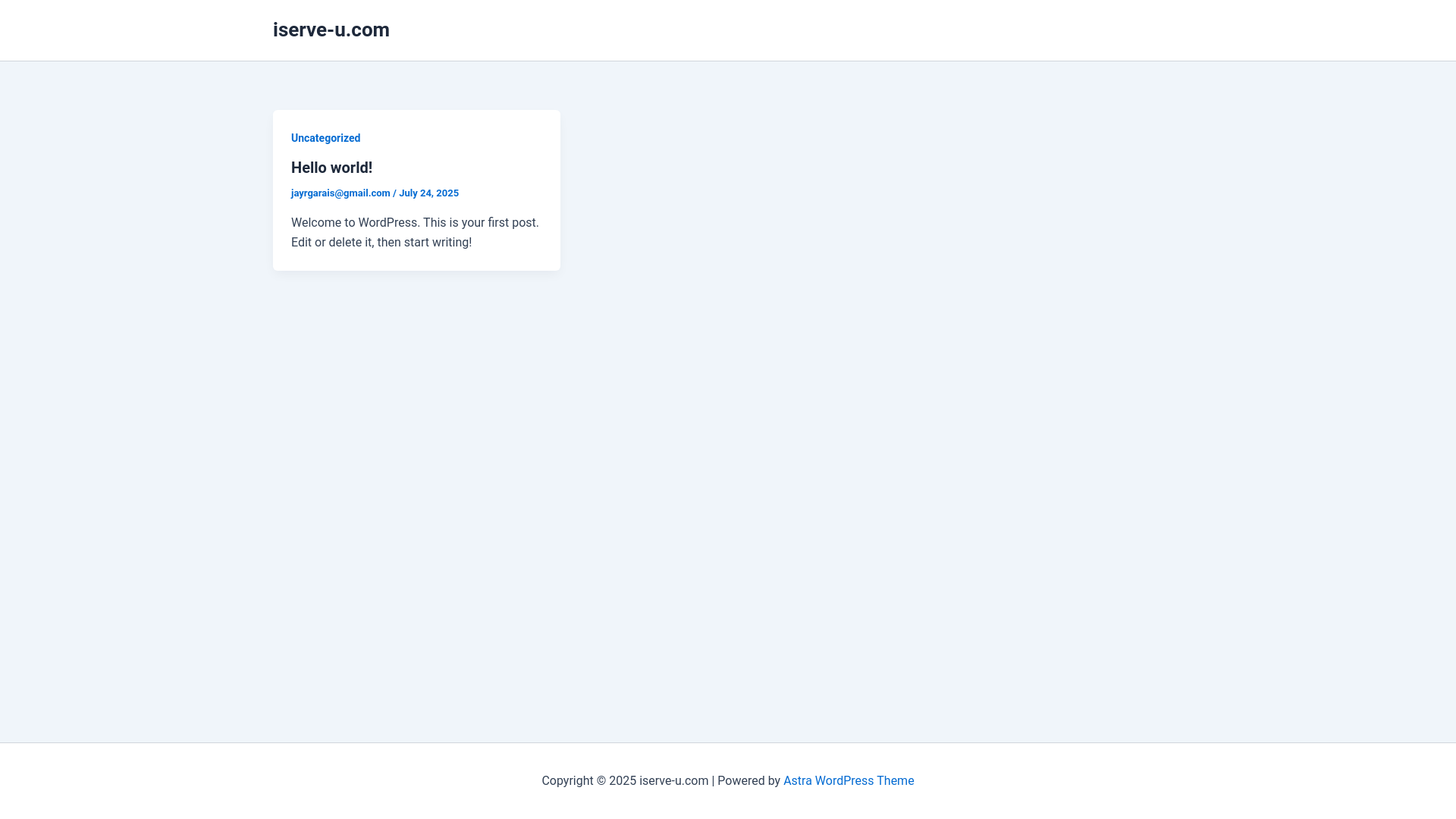 website screenshot of https://iserve-u.com/